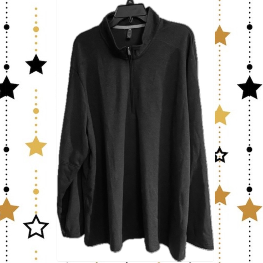 Women’s Adidas plus size 3x zip neck 1/4 zip black pullover top